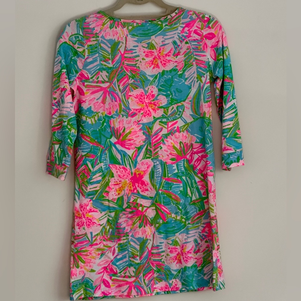 Lilly Pulitzer Mini-Marlowe Child’s XL T-Shirt Dress “Lilly of the Jungle” EUC